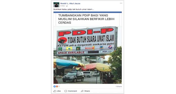 Edit Billboard, Serang PDIP dan Megawati