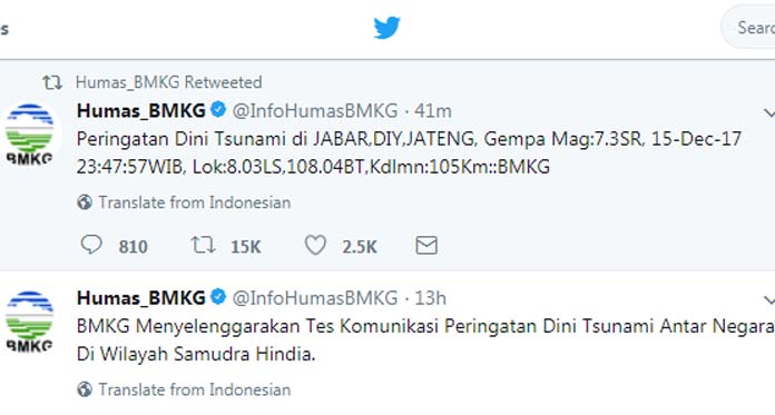 Gempa 7.3 SR, BMKG Ingatkan Tiga Provinsi Berpotensi Tsunami