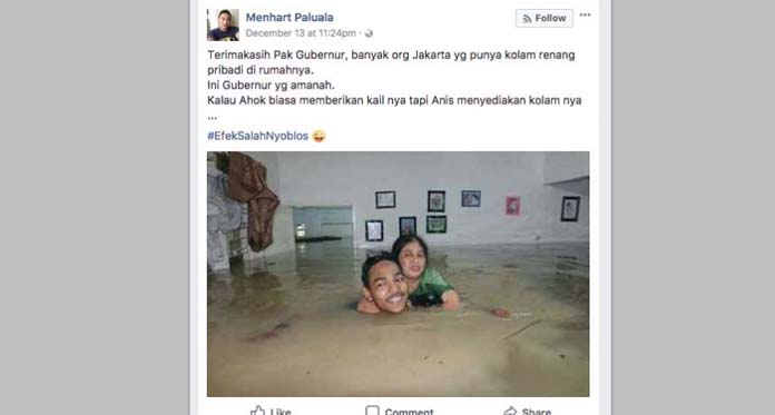 Anies Kebanjiran Hoax Banjir