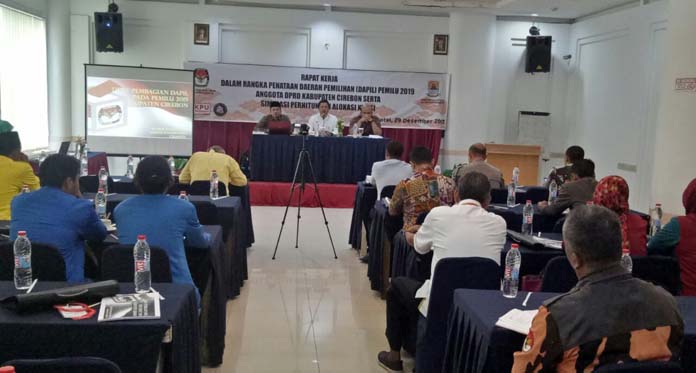 Hadapi Pemilu 2019, KPU Cirebon Bahas Komposisi Kursi dengan Parpol