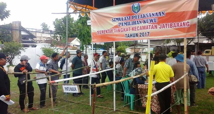 Pemcam Jatibarang Gelar Simulasi Pemilihan Kuwu