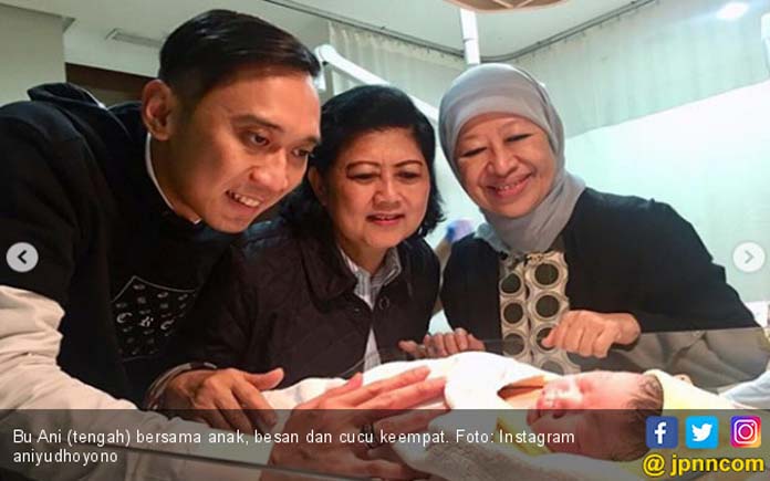 Tahun Baru, Ani Yudhoyono Bahagia Dapat Cucu ke-4