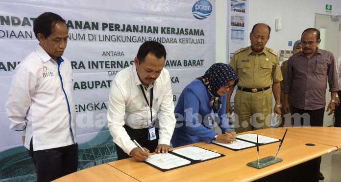 PDAM-BIJB Jalin Kerja Sama, Suplai Air Perdana 12 Liter Per Detik