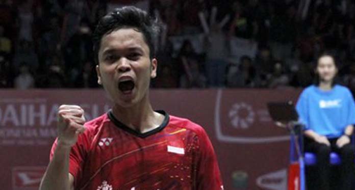 Tekuk Pemain Jepang, Ginting Jawara Indonesia Masters