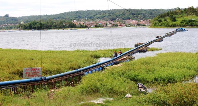 Debit Air Waduk Darma Belum Penuh