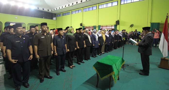 105 Pejabat Pemkot Cirebon Dilantik, Sarjana Pendidikan Jadi Kabid Cipta Karya