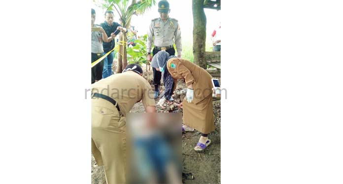 Heboh Mayat Pria di Gubuk Sawah Desa Randegan Wetan Majalengka