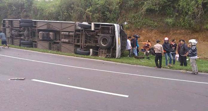 Update, Korban Tewas Bus Maut di Tanjakan Emen Subang Jadi 26 Orang