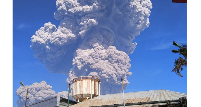 Gunung Sinabung Meletus Hebat, Tidak Ada Korban Jiwa