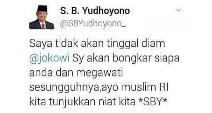 Akun Twitter SBY Palsu Tebar Ancaman