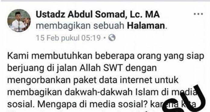 Waduh, Nama Ustaz Abdul Somad Dicatut untuk Galang Dana