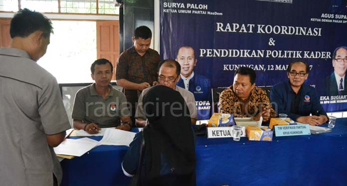 DPD Nasdem Kuningan Penuhi Persyaratan Verfak KPU