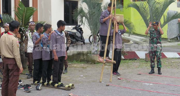 Kodim 0615 Gelar Lomba Lintas Alam Campur Permainan Tradisional