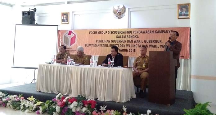 Panwaslu Larang Alat Peraga Sosialisasi Bergambar Petahana