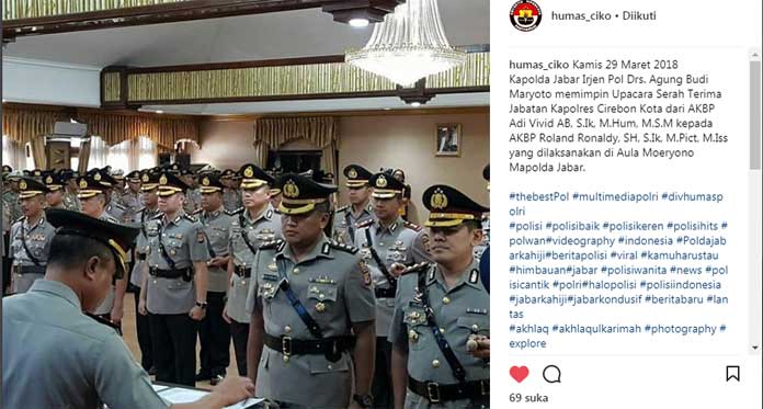 Hari Ini, Vivid Resmi Serahkan Jabatan Kapolres Ciko ke Roland