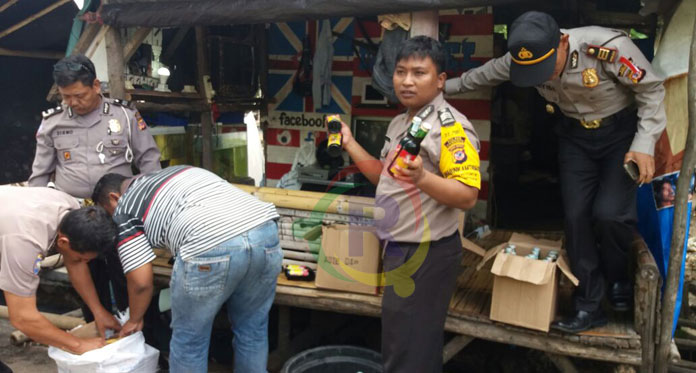 Bongkar Gudang Miras di Babakan, Dikirim dari Jawa Tengah