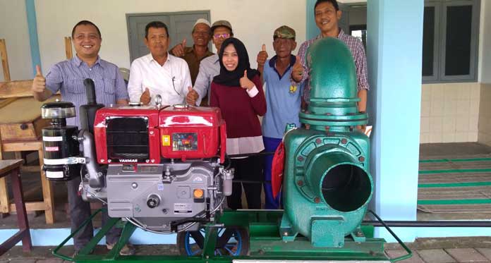 Bantu Pompa Air, Tingkatkan Produktivitas Pangan