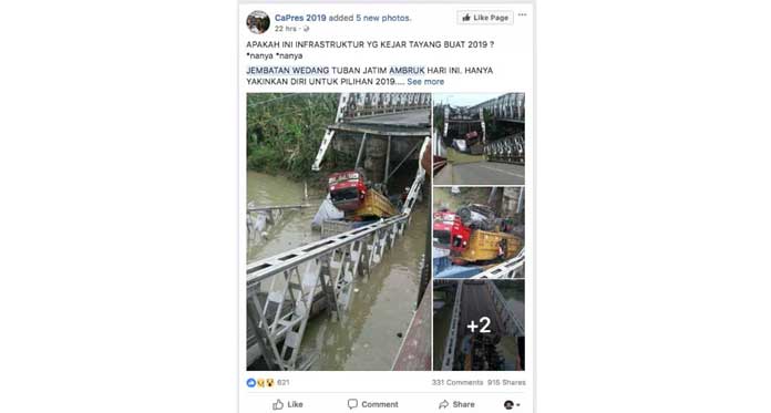 Jembatan Widang Bukan Infrastruktur yang Dikebut