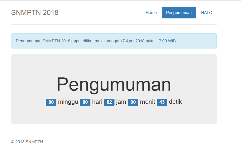 Jangan Lupa, Pengumuman SNMPTN 2018 Pukul 17.00 WIB, Simak di Sini