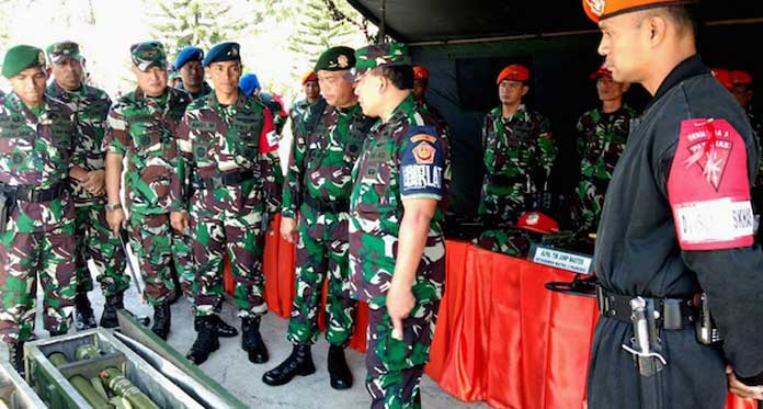 Dankodiklat TNI Tinjau Gelar Pasukan PPRC