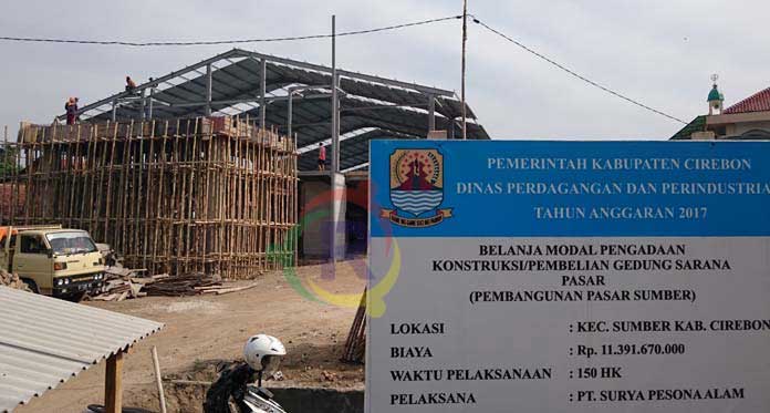 Pembangunan Pasar Sumber-Pasalaran Tunggu Lelang