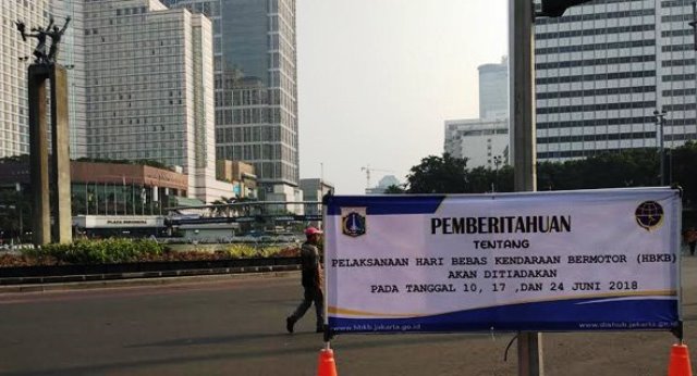 Catat! Pemprov DKI Tiadakan CFD di Bundaran HI Jelang Lebaran