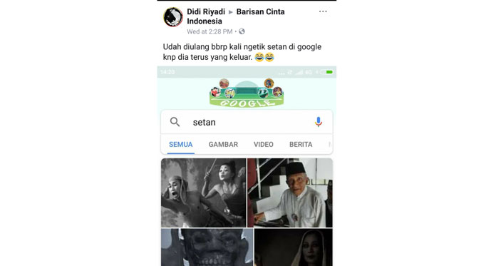 Salah Paham Hasil Pencarian Google soal Kata Kunci “Setan” Muncul Amien Rais