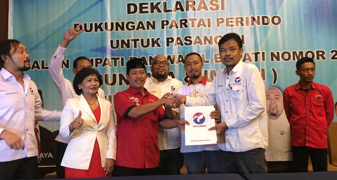 Perindo Resmi Dukung Jadi Jaya di Pilbup Cirebon, Begini Pesan Sunajaya 