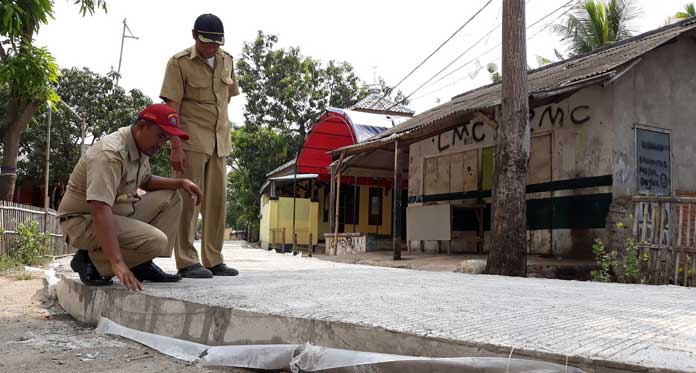 Alhamdulillah, Pemkab Penuhi Janji Perbaiki Jalan Rusak Sistem Beton