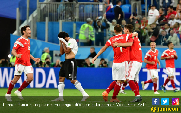 Hajar Mesir 3-1, Rusia Catat Rekor Fantastis