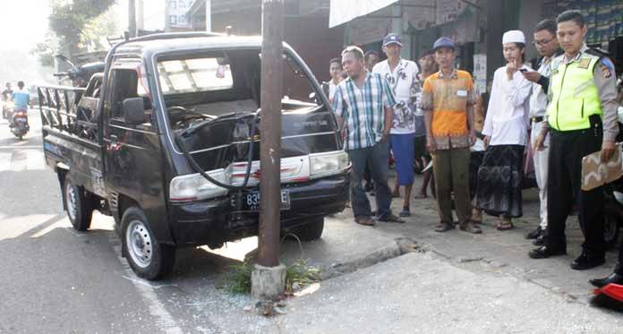 Pikap Tabrak Motor Ojek hingga Ringsek, Ini Penyebabnya