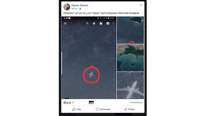 Heboh Pesawat Jatuh karena Google Maps