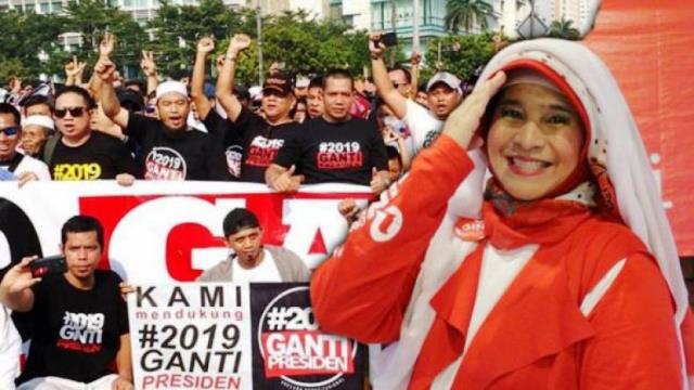 Diteror, Neno Warisman Makin Semangat Gerakan #2019GantiPresiden