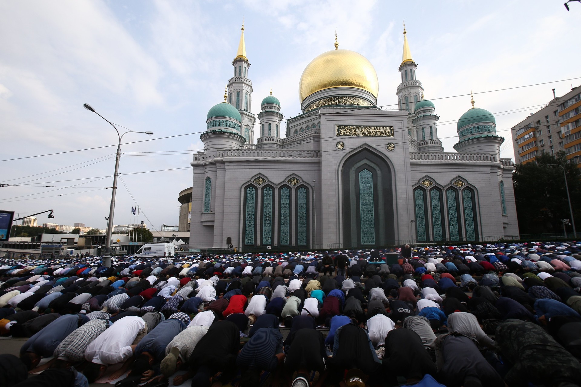 Begini Suasana Warga Muslim Rusia Rayakan Idul Adha