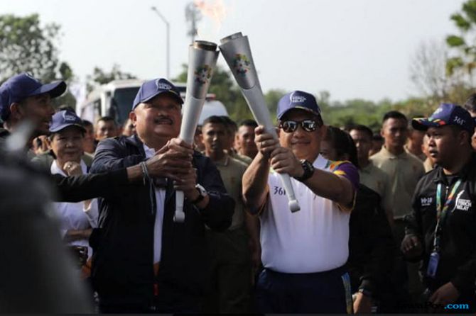 Dari Palembang Pawai Obor Asian Games Berlanjut ke Lampung