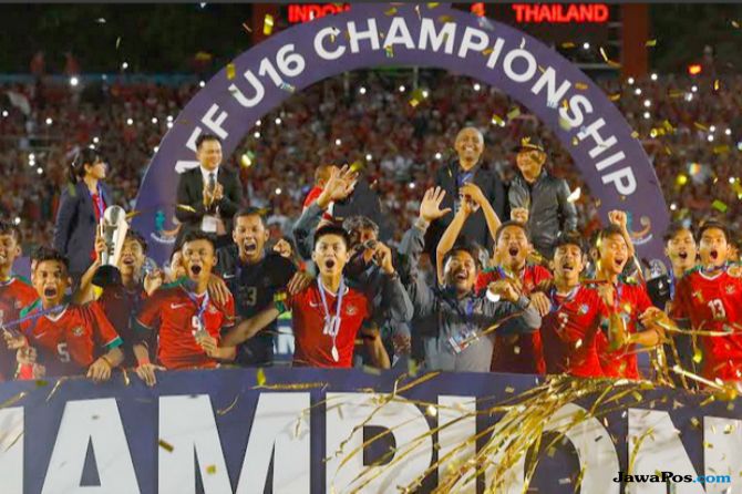 Kalahkan Thailand, Timnas Indonesia Juara Piala AFF U-16