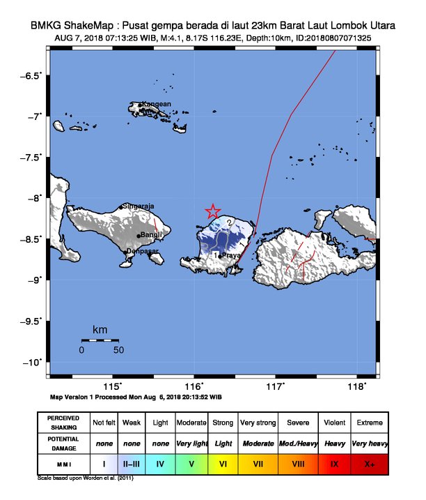 Gempa Susulan Lombok Tembus 230 Kali, Putin Kirim Ucapan Belasungkawa