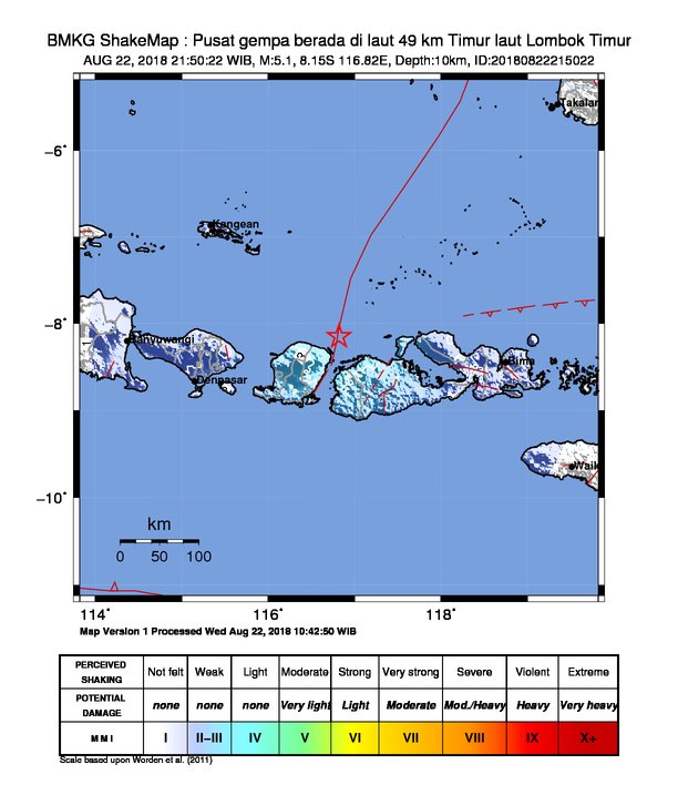 Gempa Magnitudo 5,1 Kembali Goncang Pulau Seribu Masjid