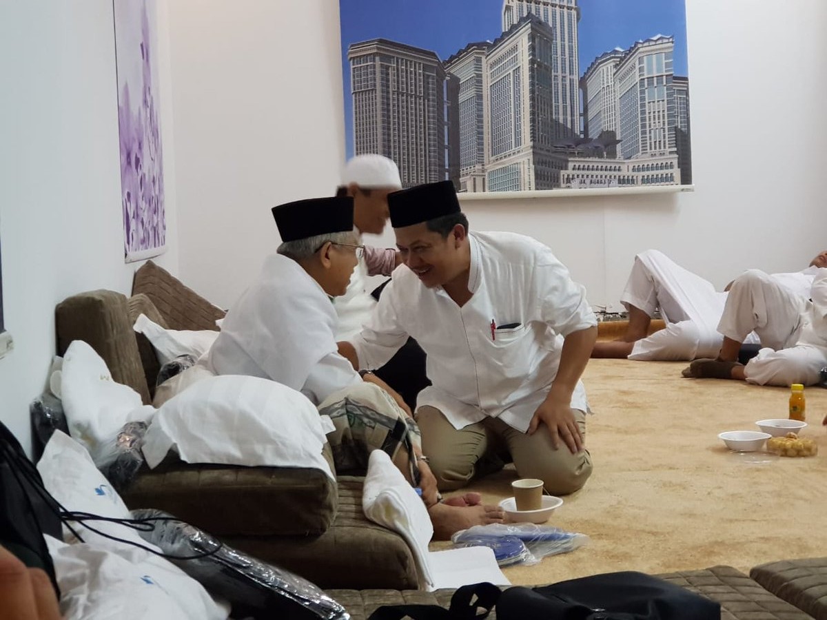 Pertemuan Sejuk di Tenda Mina, Fadli Zon, Fahri Hamzah dan Kyai Ma’ruf