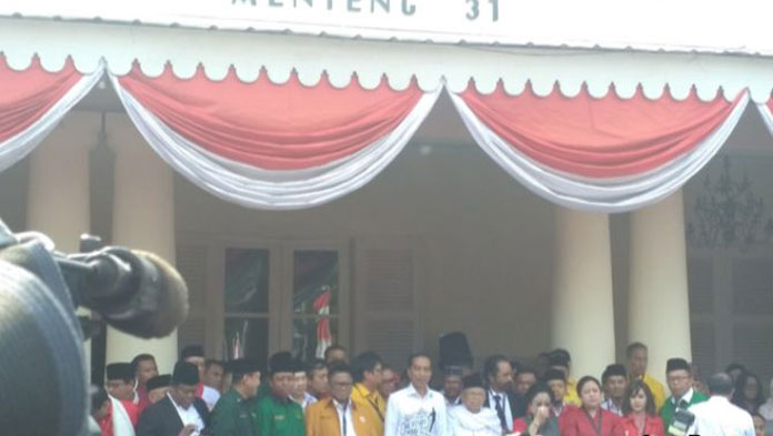 Daftar KPU, Jokowi-Ma’ruf Amin Jalan dari Gedung Joeang 45, Prabowo-Sandiaga dari Masjid Istiqlal