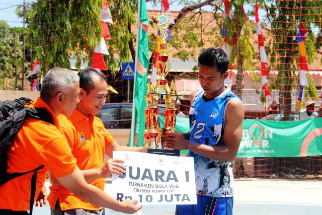 Tim Volly Desa Pengarengan, Juara Cirebon Power Cup 2018