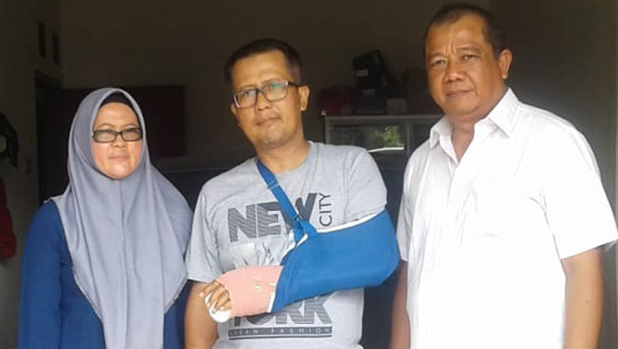 Alhamdulillah, Ipda Widi Korban Penembakan Teroris Sudah Pulang ke Rumah