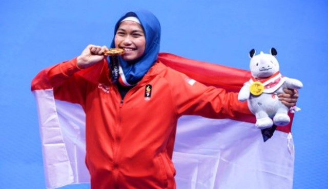 Taekwondoin Indonesia Sabet Emas di Asian Games