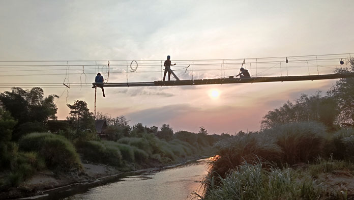 Isteri KSAU Bakal Resmikan Jembatan Gantung Ciledug