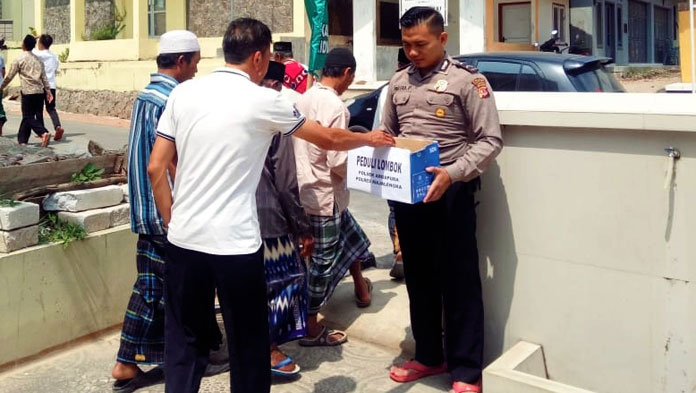 Peduli Korban Gempa Lombok, Polres Majalengka Galang Dana dan Salat Gaib