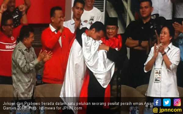 Pencak Silat Juara, Jokowi: Kami Bertiga Berpelukan dalam Selubung Merah Putih