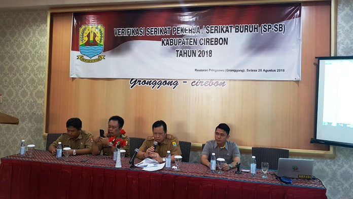 Disnakertrans Verifikasi Serikat Pekerja di Kabupaten Cirebon