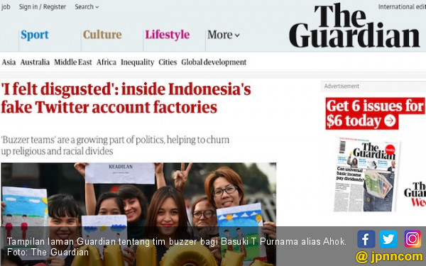 Media Inggris Investigasi Bisnis Buzzer Indonesia, Kisah Tim Buzzer Ahok di Pilkada DKI 2017