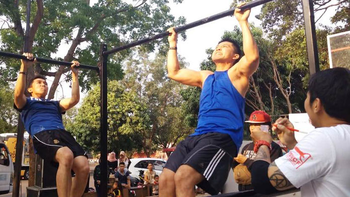 Begini Cara Komunitas Street Workout Merayakan World Pull Up Day