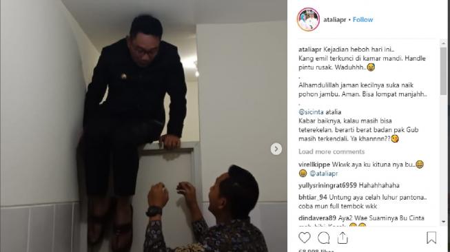 Persib Bandung vs Arema FC, Ridwan Kamil Terkunci di Toilet